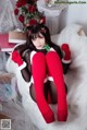 Coser@抱走莫子aa Vol.011: 连体黑丝圣诞比基尼 (30 photos) P4 No.50f53a Image No. 53